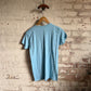 1970s Baby Blue Blank Cotton T-Shirt