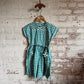 1950s Green Gingham Cotton Belted Dress