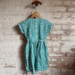 1950s Green Gingham Cotton Belted Dress