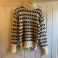 1960s Norwegian Wool Knitted Roll Neck Jumper