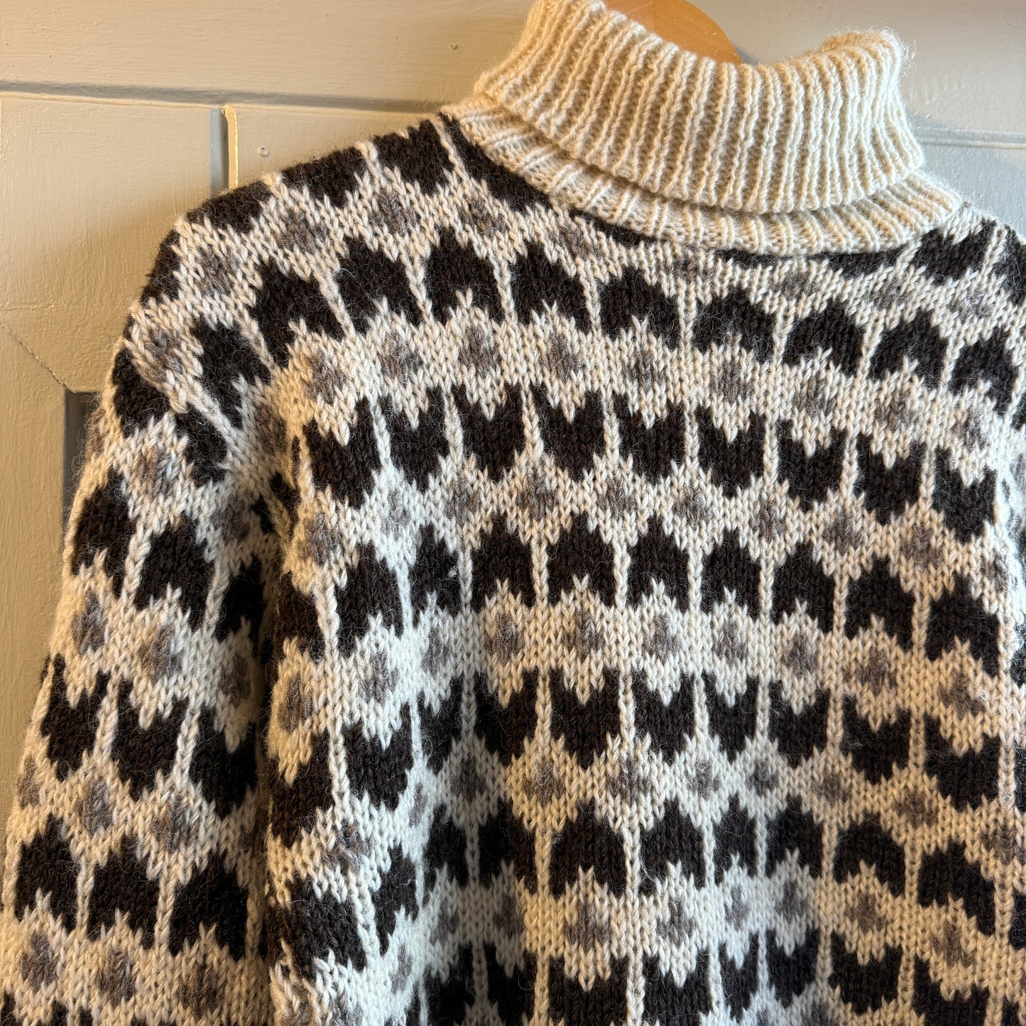 1960s Norwegian Wool Knitted Roll Neck Jumper