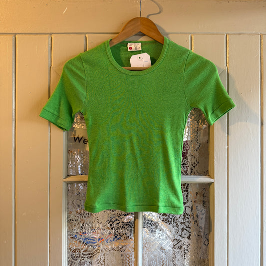 1970s Lime Green Blank T-Shirt