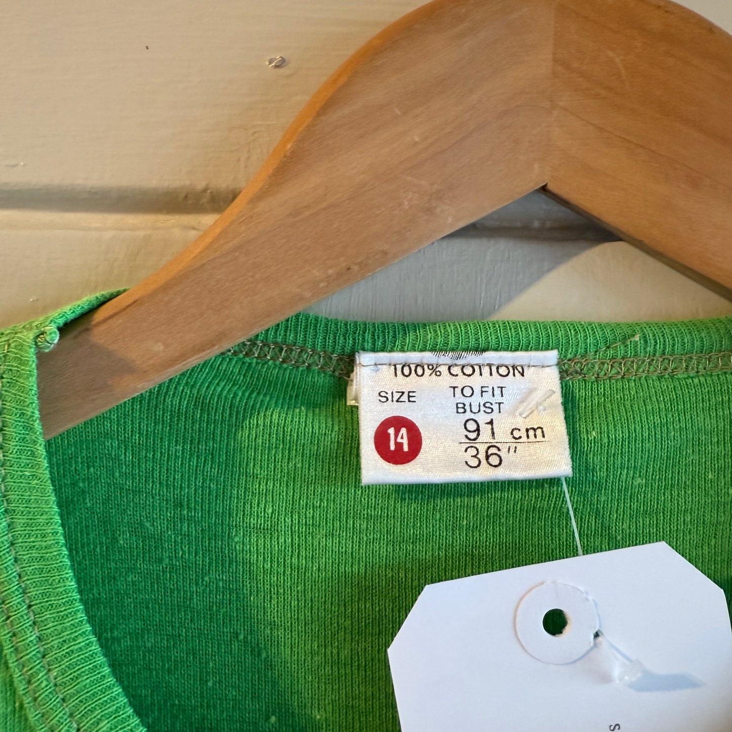 1970s Lime Green Blank T-Shirt