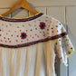 1970s Indian Cotton Embroidered Blouse Top Shirt