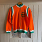 1970s Orange Italian Chain Stitch Track Top