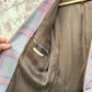1970s Grey Checkered Blazer Suit Jacket