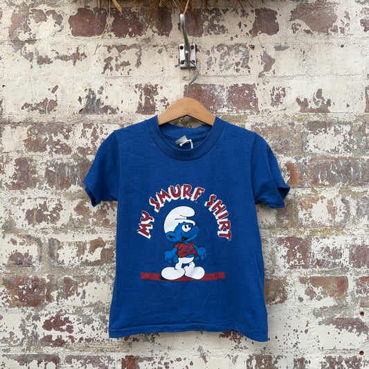 1980s Blue Smurf Graphic T-Shirt