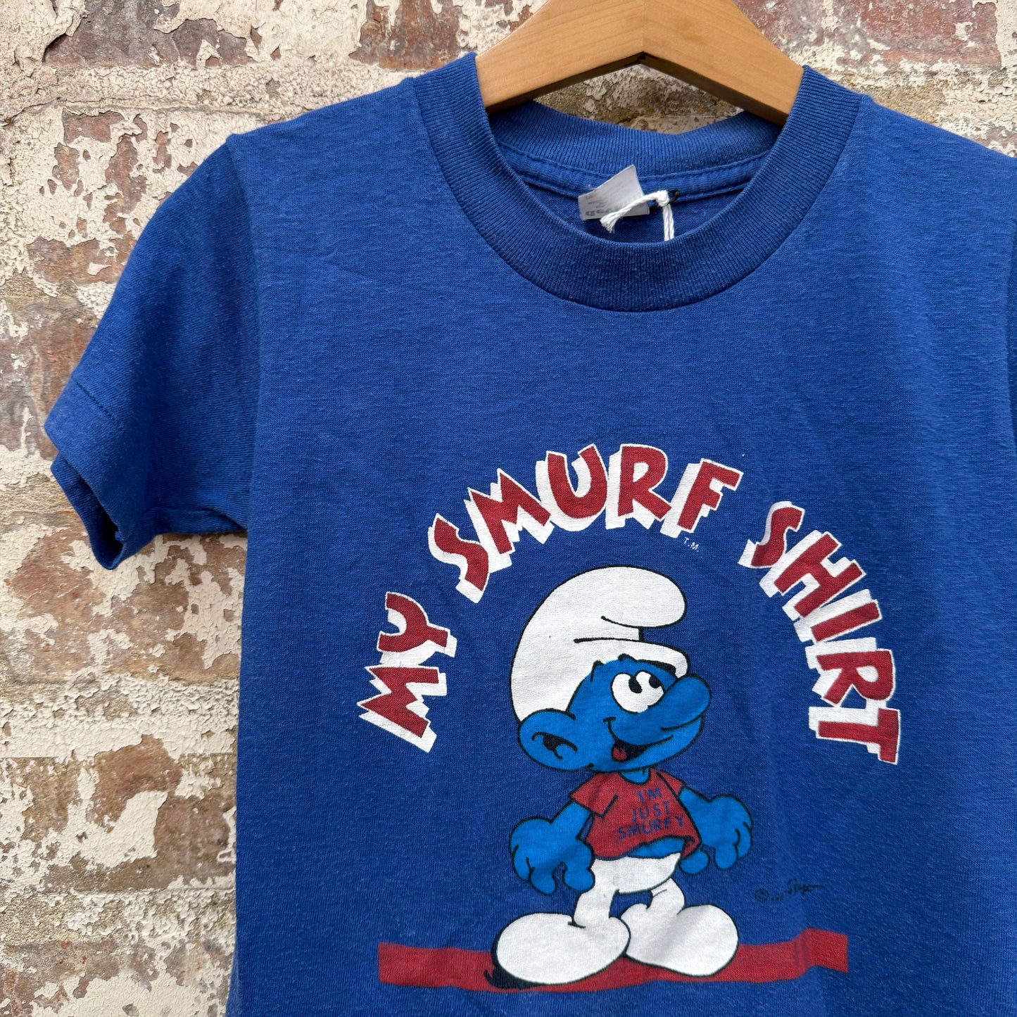 1980s Blue Smurf Graphic T-Shirt