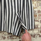 1980s Black and White Striped Shorts