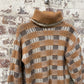 1980s Scottish Knitted Roll Neck Jumper