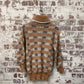 1980s Scottish Knitted Roll Neck Jumper