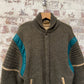 1980s Italian Wool Knitted Zip Up Jacket