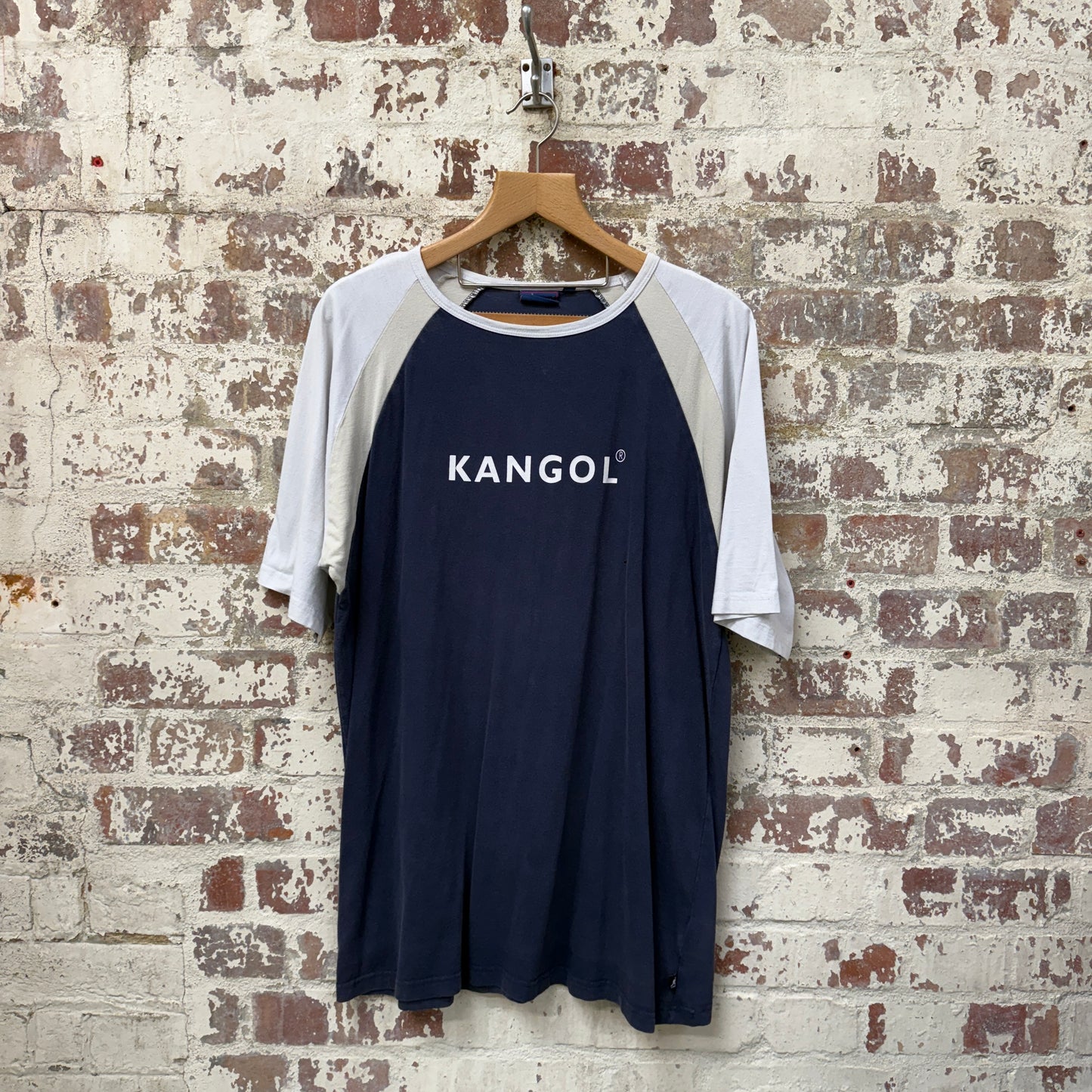 2000s Navy Kangol Raglan Graphic T-Shirt