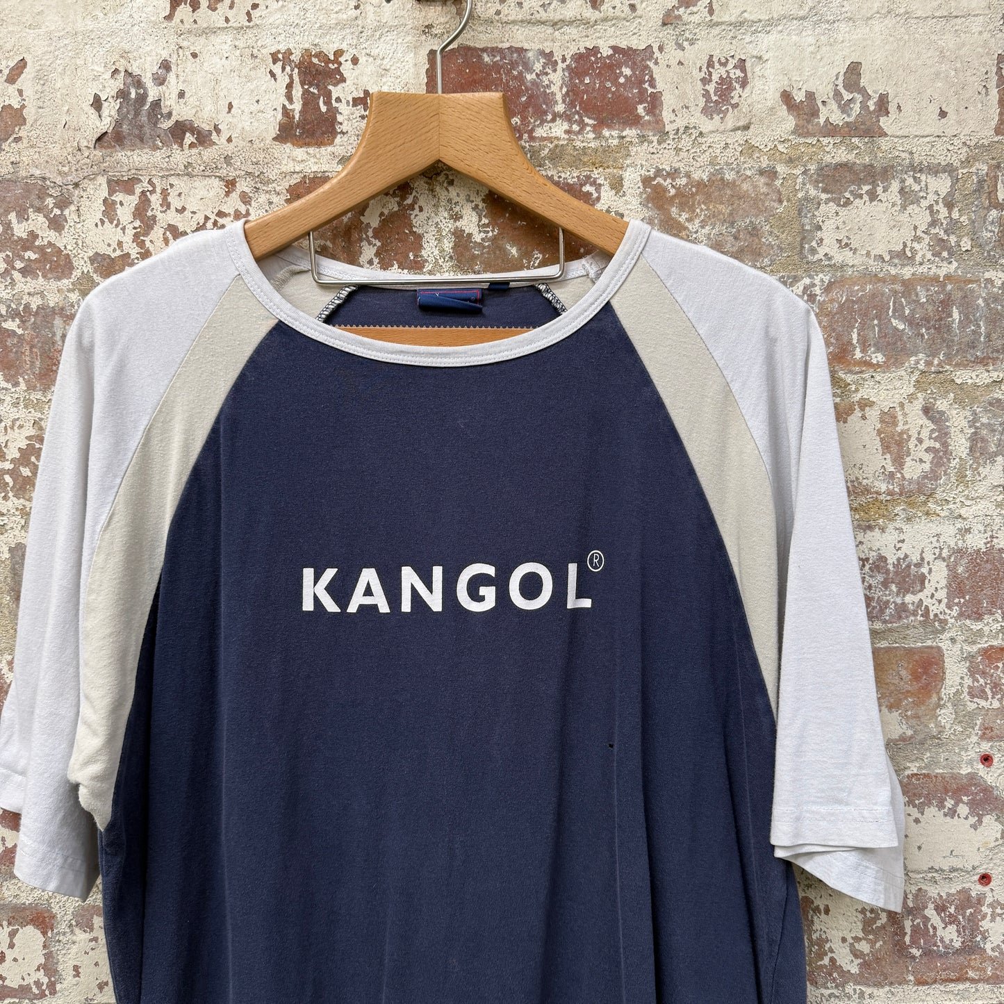 2000s Navy Kangol Raglan Graphic T-Shirt