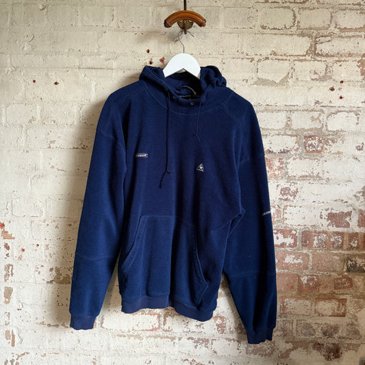 1990s Navy Le Coq Sportif Fleece Hoodie Jumper