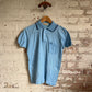 1960s Baby Blue British Polo Shirt Top