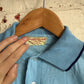 1960s Baby Blue British Polo Shirt Top