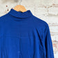 1970s Royal Blue Roll Neck Jumper