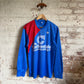 1980s Blue Graphic Football Template Long Sleeve