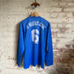 1980s Blue Graphic Football Template Long Sleeve