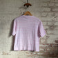 1970s Pink Striped Boat Neck T-Shirt Top