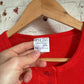 1970s Red Button Short Sleeved T-Shirt