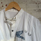 1980s White Honda Button Detail Polo Shirt Top