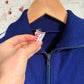 1970s Navy Italian Zip Up Track Top Jumper