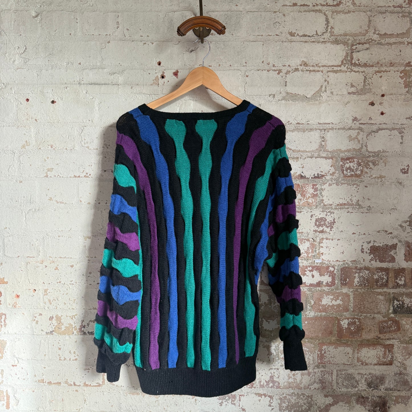 1980s Wool Knitted Multicoloured Jumper