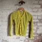 1970s Yellow Stripe Knitted Long Sleeve Top