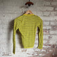 1970s Yellow Stripe Knitted Long Sleeve Top