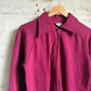 1970s Maroon Pink Zip Cotton Sweatshirt Jumper