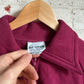 1970s Maroon Pink Zip Cotton Sweatshirt Jumper