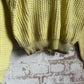 1950s Yellow Wool Knitted British Jumper