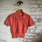 1940s Peach Wool Knitted British Jumper