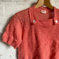 1940s Peach Wool Knitted British Jumper