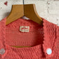 1940s Peach Wool Knitted British Jumper