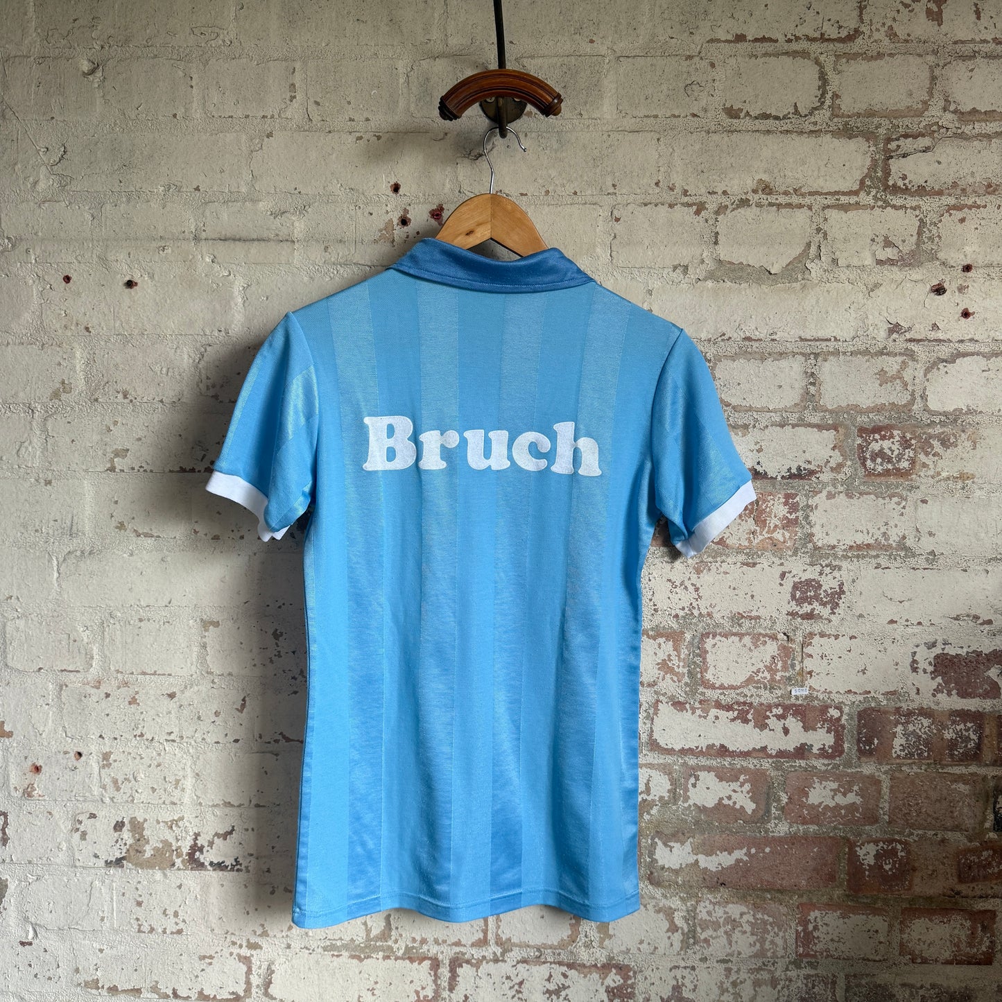 1980s Baby Blue Puma Football Template Shirt