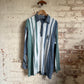 1980s Faded Striped Rugby Long Sleeve Shirt