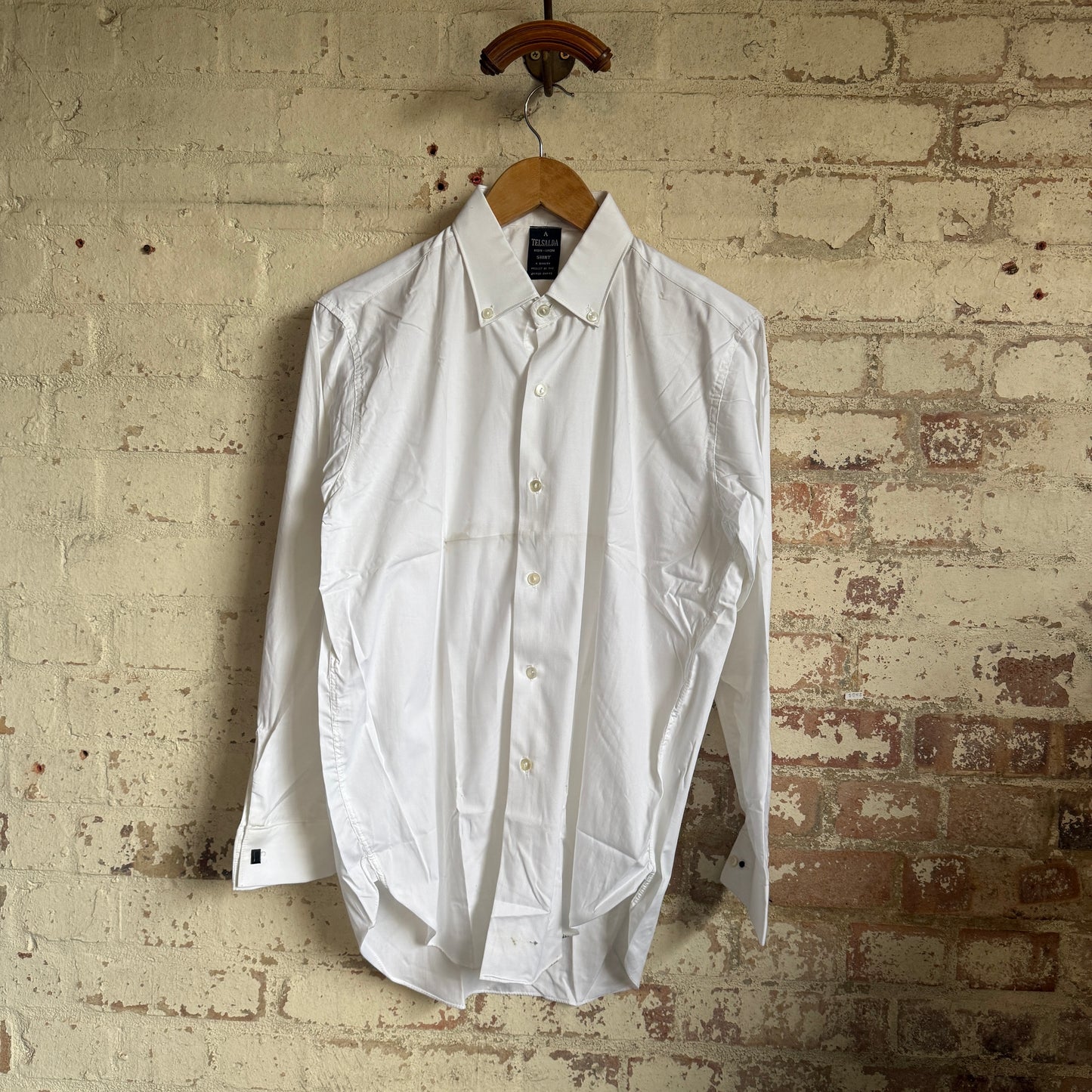 1960s White British Formal Cotton Shirt