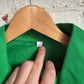 1970s Green Dagger Collar Cotton Shirt