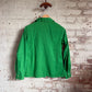 1970s Green Dagger Collar Cotton Shirt