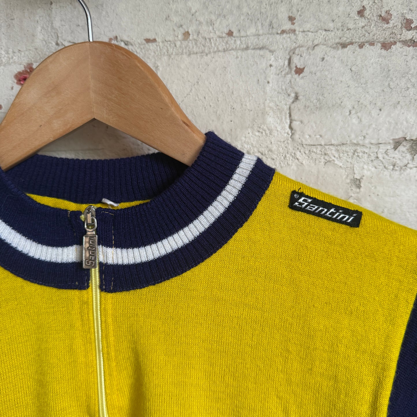 1980s Multicoloured Italian Knitted Cycling Zip Shirt