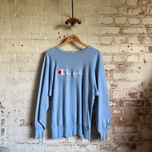 1990s Baby Blue Champion Reverse Weave Sweatshirt