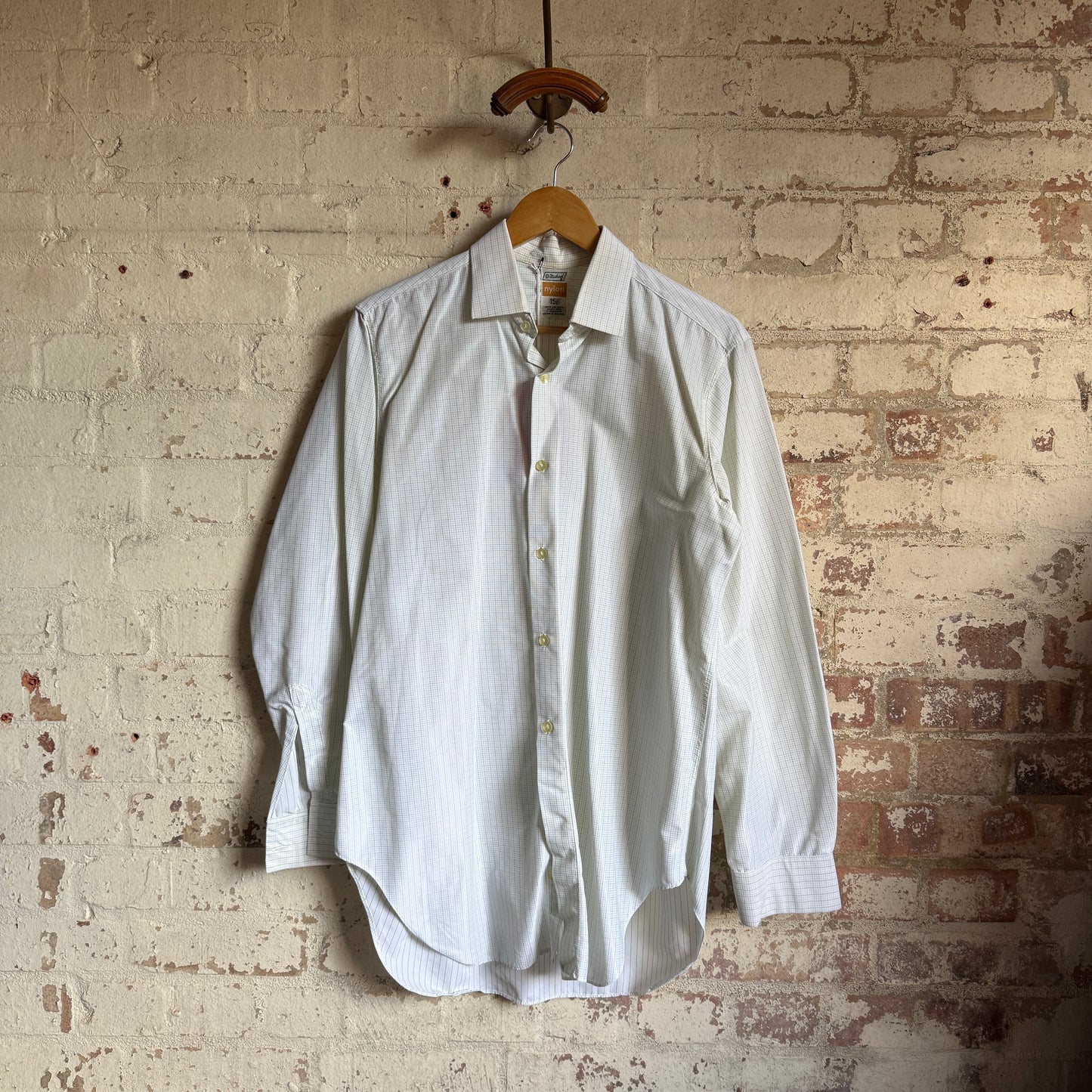 1970s St Michaels Checkered Button Up Shirt