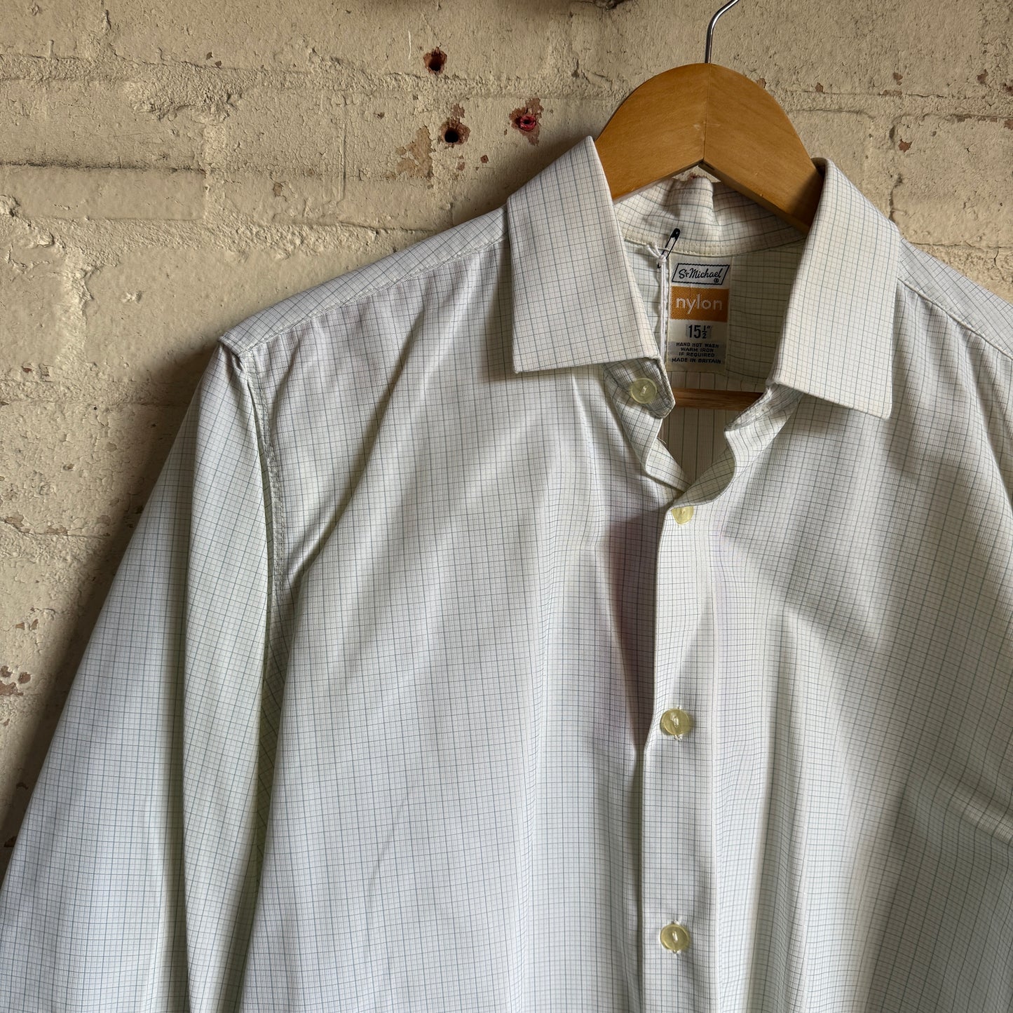 1970s St Michaels Checkered Button Up Shirt