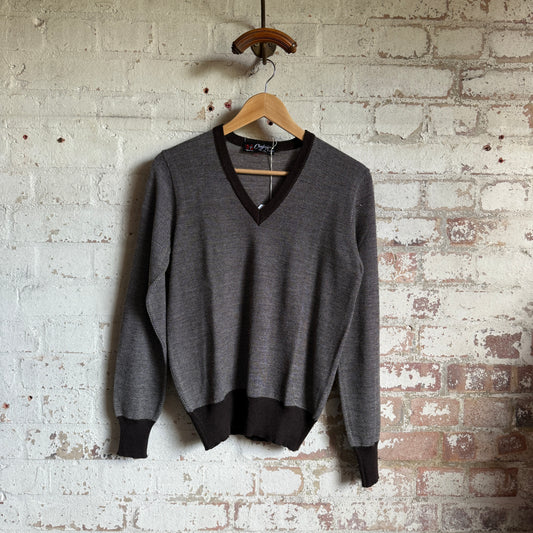 1970s Brown Italian Knitted Jumper