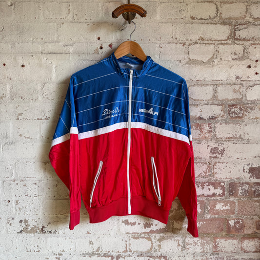 1980s Blue and Red Graphic Track Top