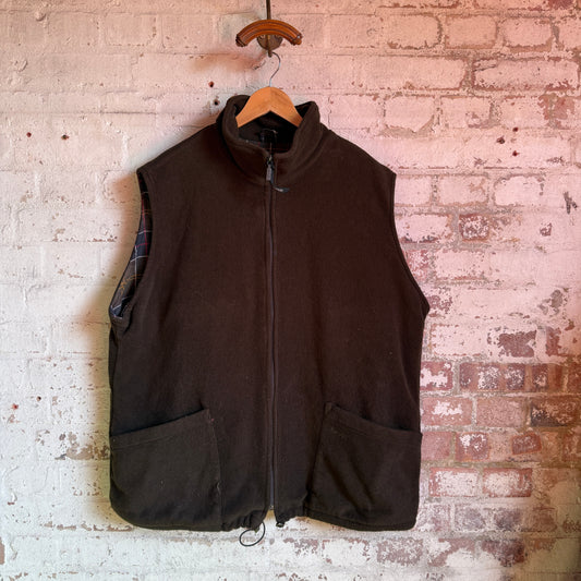 Dark Green Barbour Fleece Gilet Jumper