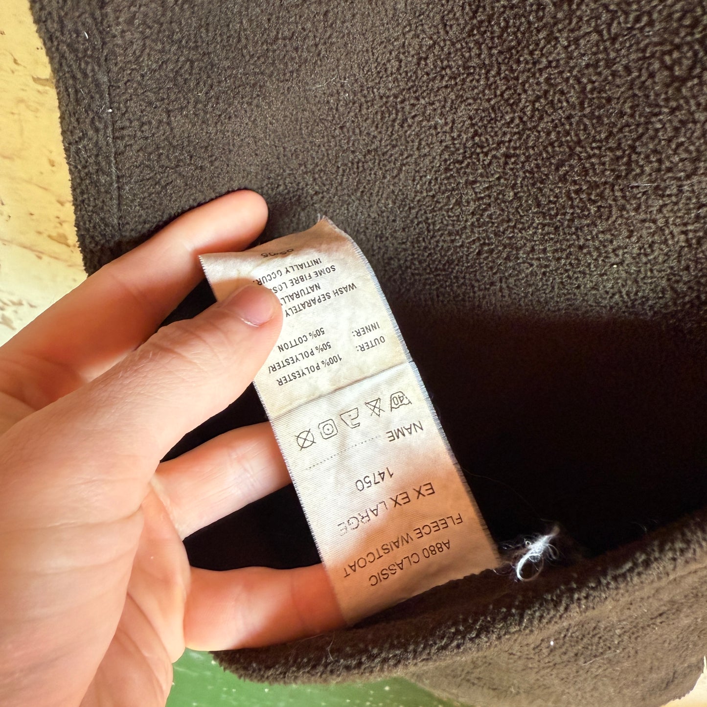 Dark Green Barbour Fleece Gilet Jumper